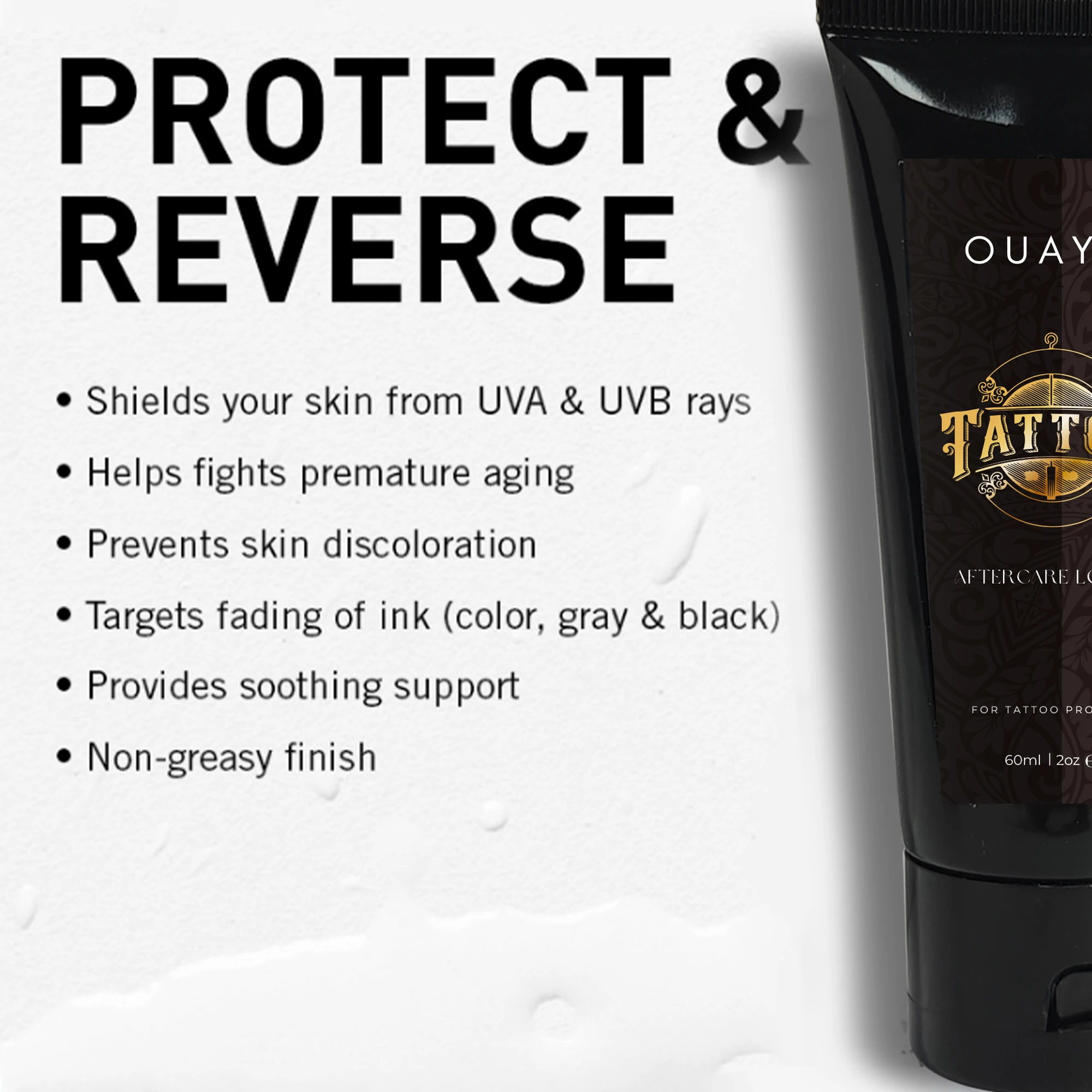 BLIW 60ml Private Label Professional Tattoo After Care Soothing Gel Lotion Moisturizing Aftercare Lotion Cream