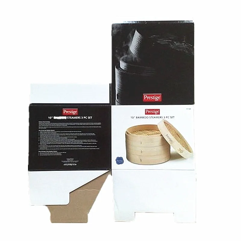 Customized Size high quality bamboo steamer 18cm 7cm depth steamer basket bamboo For Rice cooking