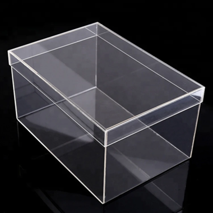 Acrylic Shoe Stand Display Rack for Shoes in Plexiglass Shoe Holder Clear Stackable Organizer Storage  Box