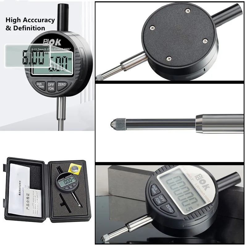 High Precision Long Range 0-12.7mm  Industrial Electronic Digital Dial Indicator