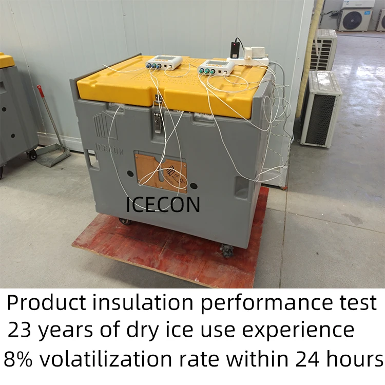 Ice storage box food containers plastic polyethylene container storage plastic box with wheel co2 dry ice box tote container