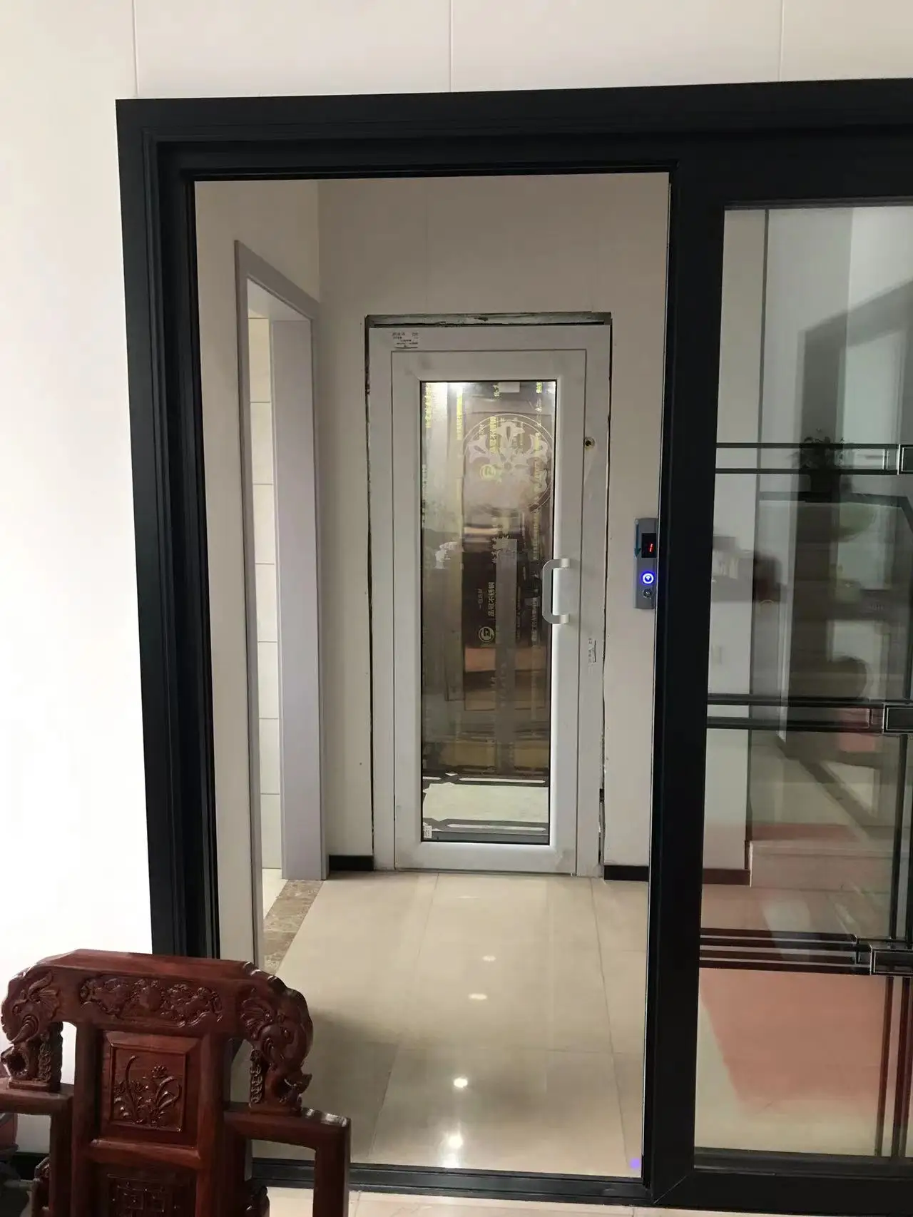 Panoramic 4 Floor Villa Residential Single Person Household Cheap Wheelchair Without Pit Small Home Lift Elevator