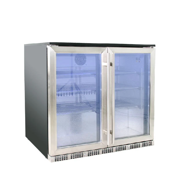 210L Retro Design Backbar Cooler Undercounter Wine Cooler Built-in Display Cooler