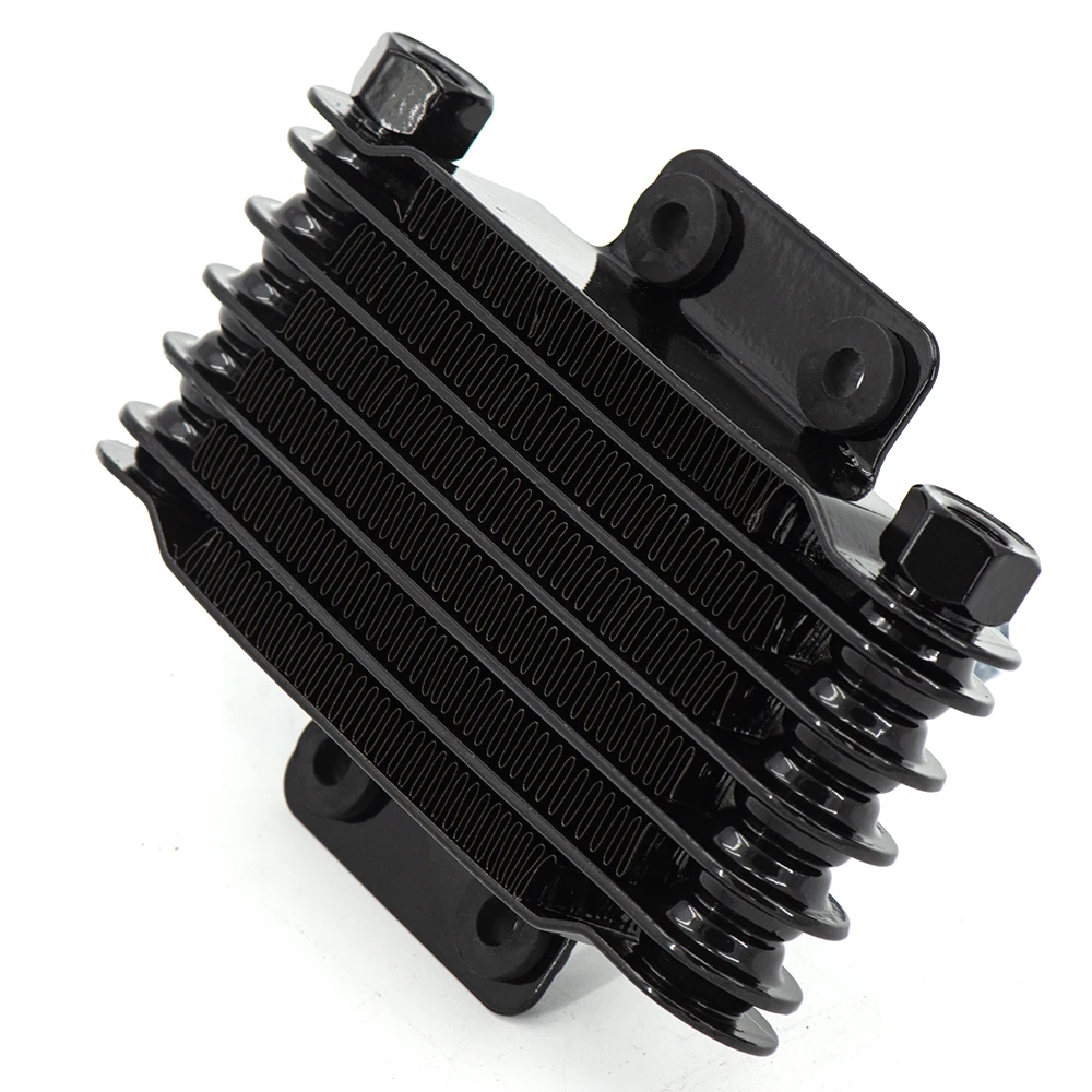 Universal 125ml Motorcycle Oil Cooler Engine Oil Cooling Radiator System Kit Aluminum for 100CC-250CC Motorcycle DirtBike ATV