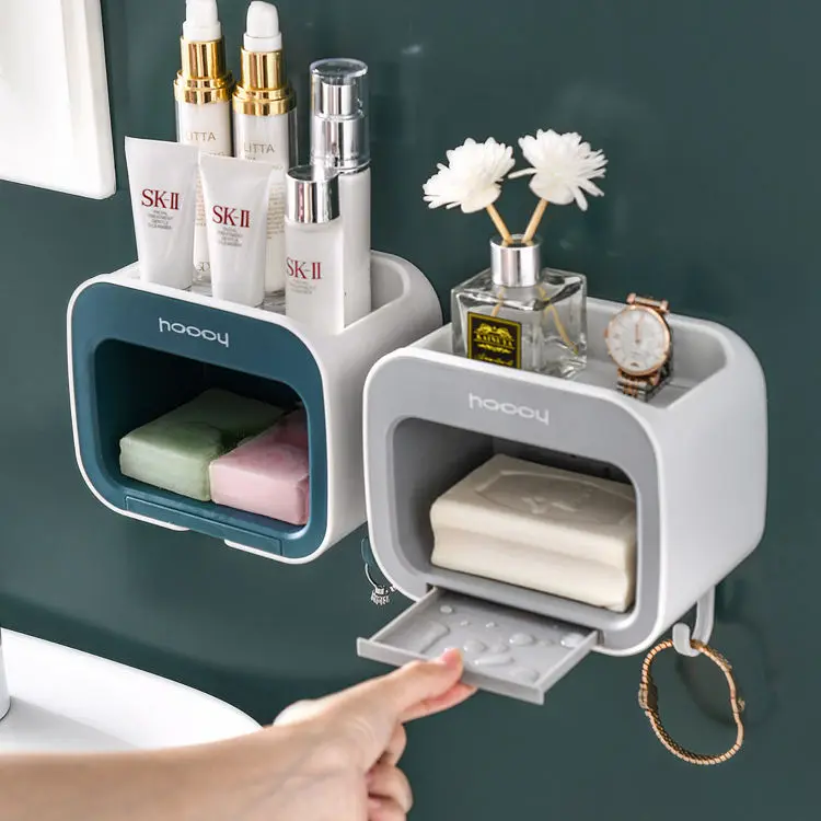 Tvalhallare Porte-Savon Seifen Halter Jaboneras De Bano Cocina Multifuncional Plasticas Escurridor Bathroom Soap Dish Stand Rack