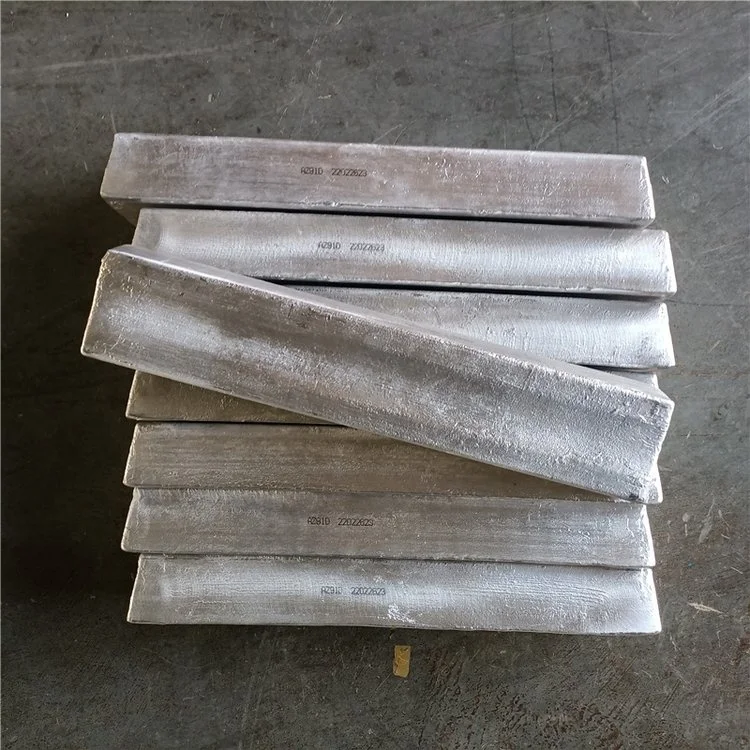 Заводская поставка, высококачественный слиток 99.95% магния, металлический серебристо-белый слиток из магниевого сплава AZ91D Mg99