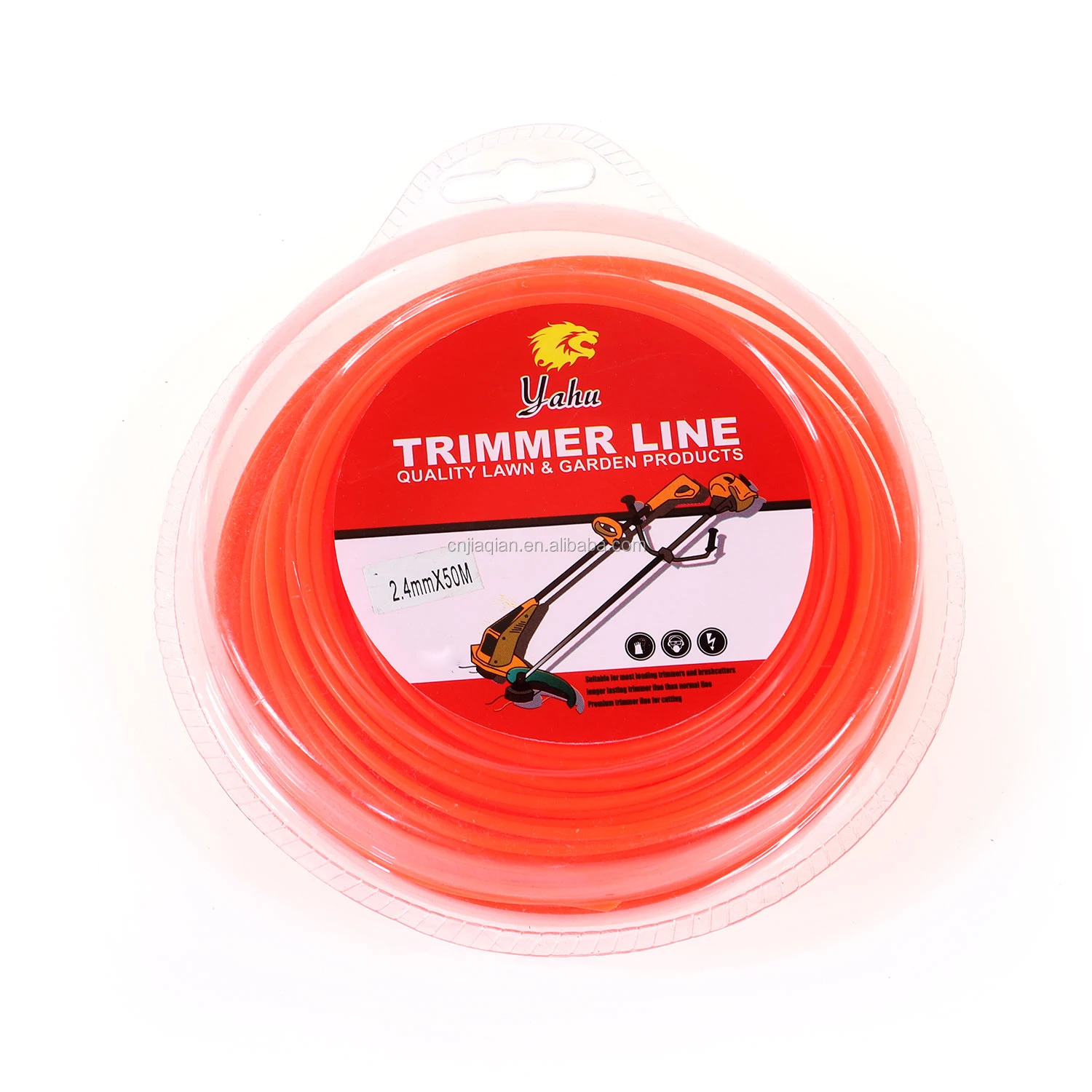Zhejiang Grass Trimmer Line Garden mower nylon trimming line 2.4MM*50M blister packaging