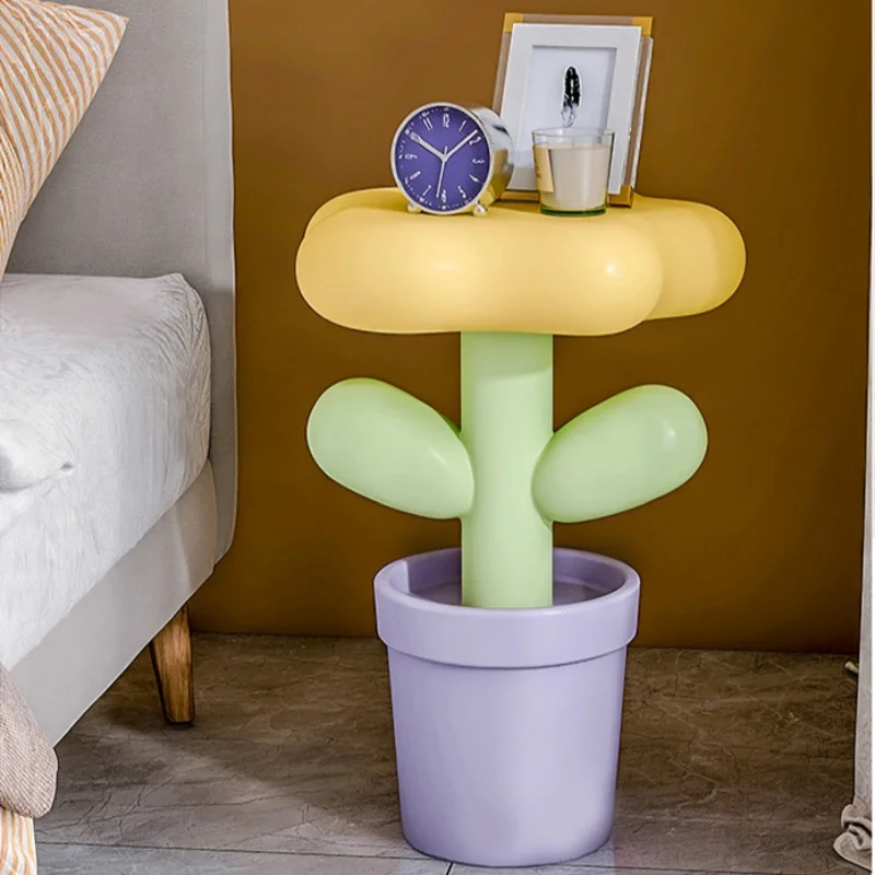 Creative Floor Coffee Table Sofa Side Living Room Diy Ornaments Table Side Cabinet Tulip Small Side A Few wholesale