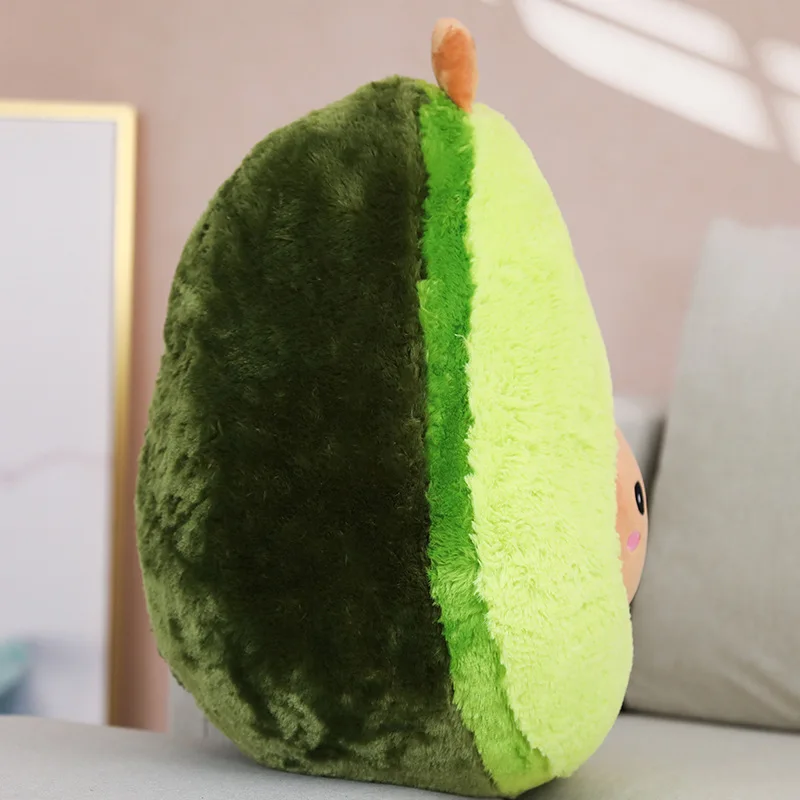 wholesale super soft fruit pillow cuddly avacado plush toy cute avacado plush pillow child gift sofa decoration