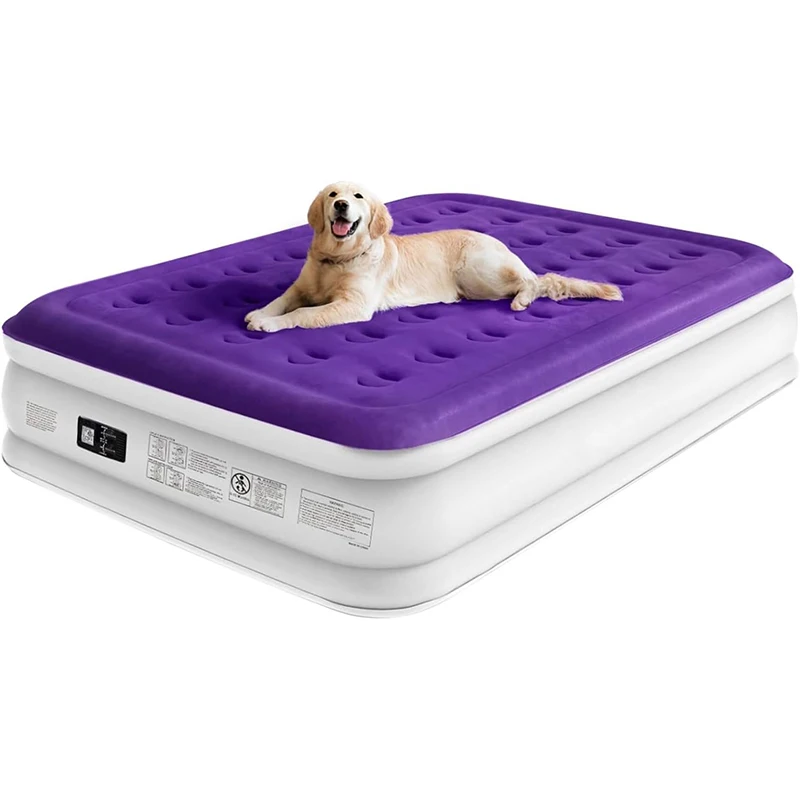 Hypo-Allergenic Luxury Outdoor Home Automatic Inflatable Bed Mattress Air Bed With Built In Pump Air Mattress