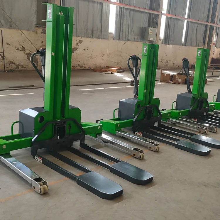 Self Lifting Customized Color Straddle Leg Self Loading Stackers For Van/Truck/Container