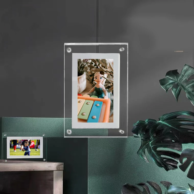 hot sale 7 inch acrylic digital photo frame picture frame