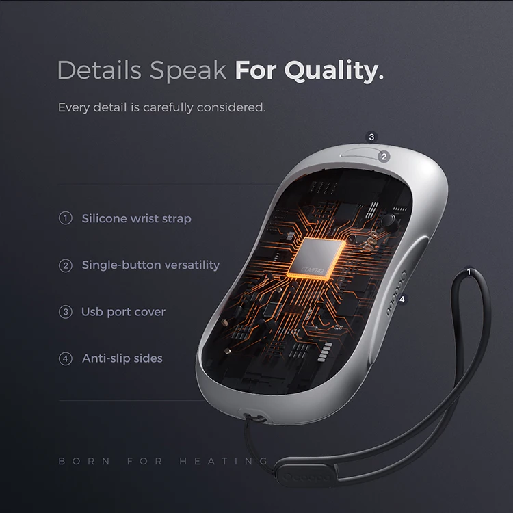 Перезаряжаемый ручной Теплый Зимний новый продукт для кемпинга 2023 смарт-технологии для кемпинга