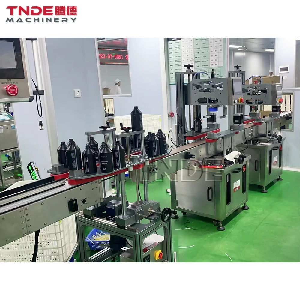 New 2025 Automatic Sauce Filling Production Line for Liquid Soap Shower Gel Body Cream Lotion Shampoo Filling Machine