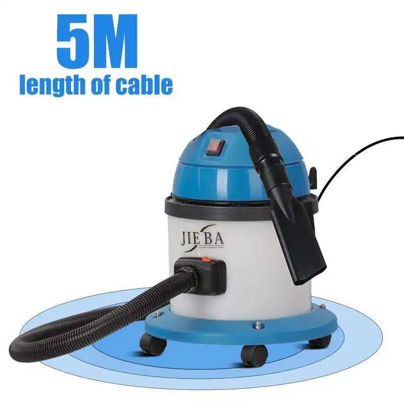 Blue 10L Handheld Vacuum Cleaner Wet Function Small Commercial Household Office Cleaning Equipment Water Suction Machine Car RV