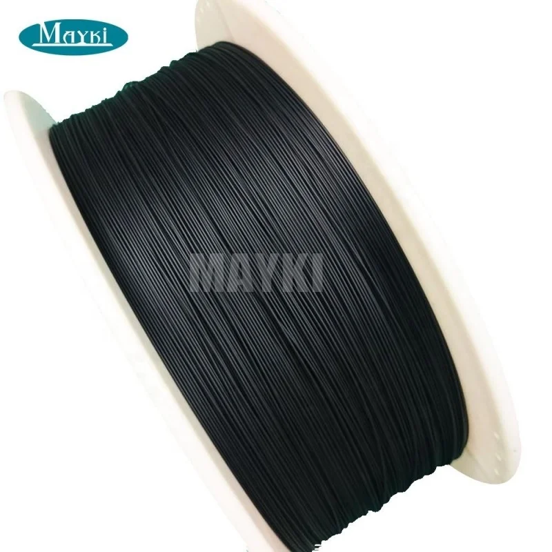 Outdoor Using PMMA 0.75mm End Glow Plastic Optical Fiber Cable with Black Jacket