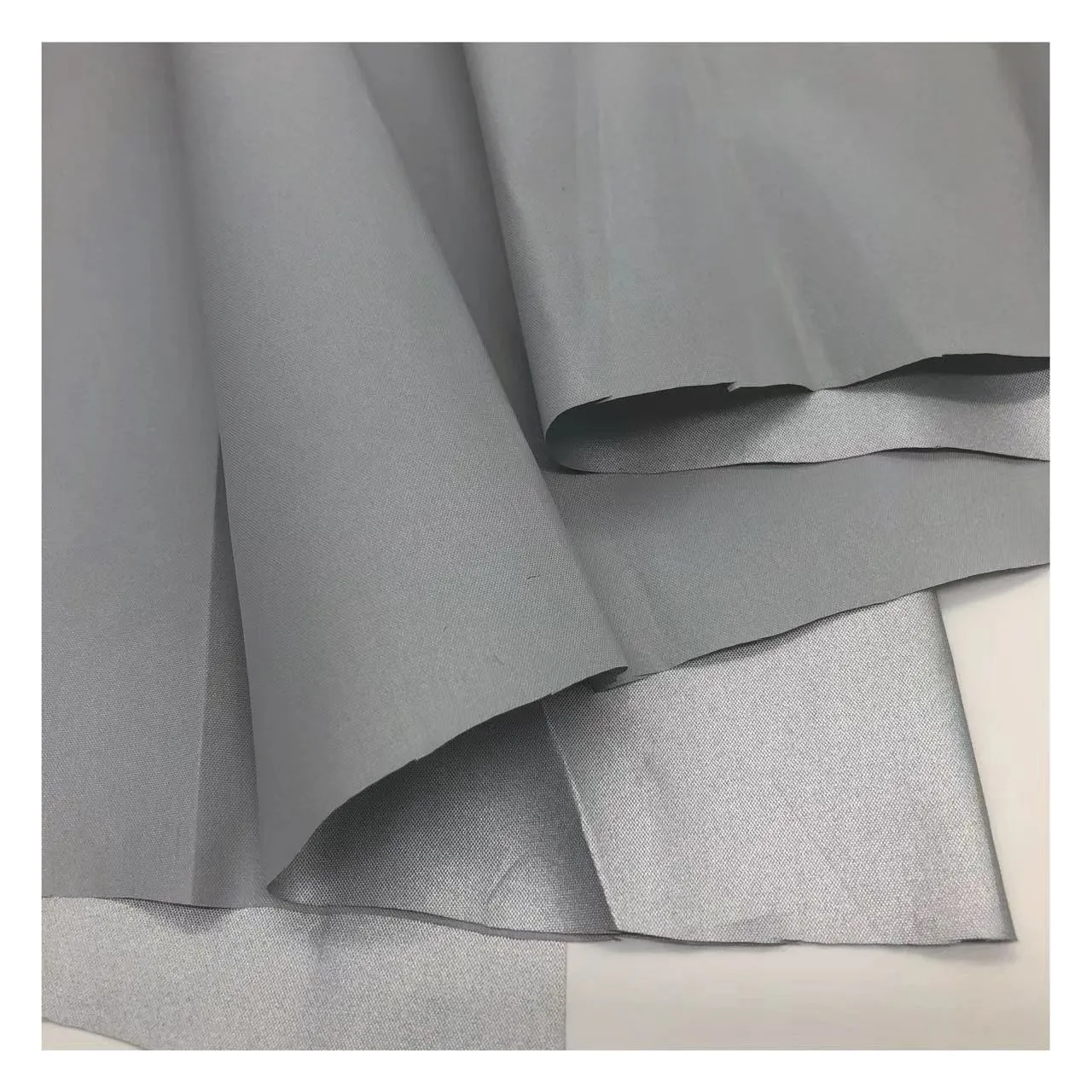 Cloth Material Supplier 100 Polyester Taffeta  High Technology  PA/AC Coated Silver Coated Polyester Taffeta Fabric