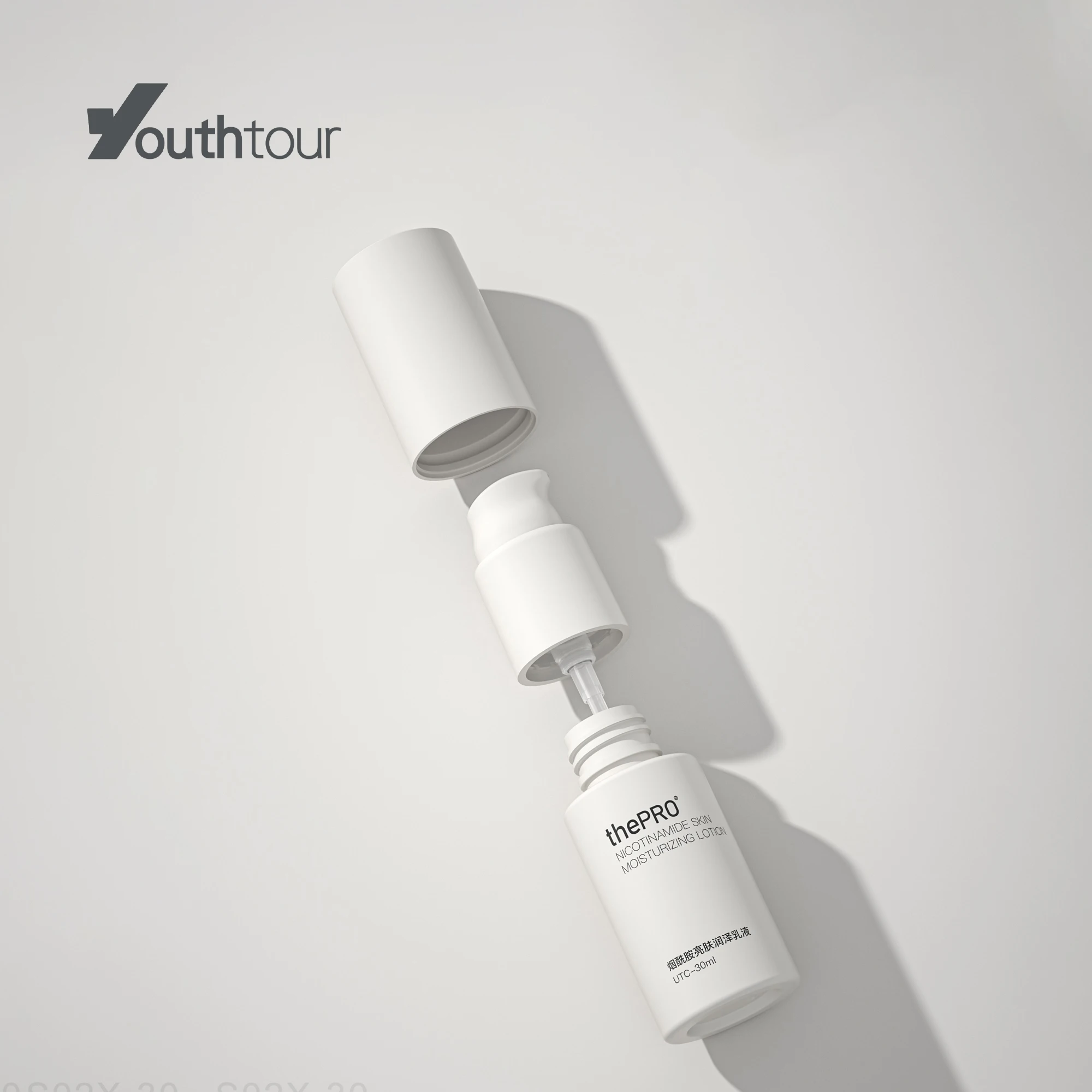 UTC  series  30ml 50ml Manufacture Plastic  Pump Bottle Serum Lotion Pump Dispenser  Bottle color logo customized bottle
