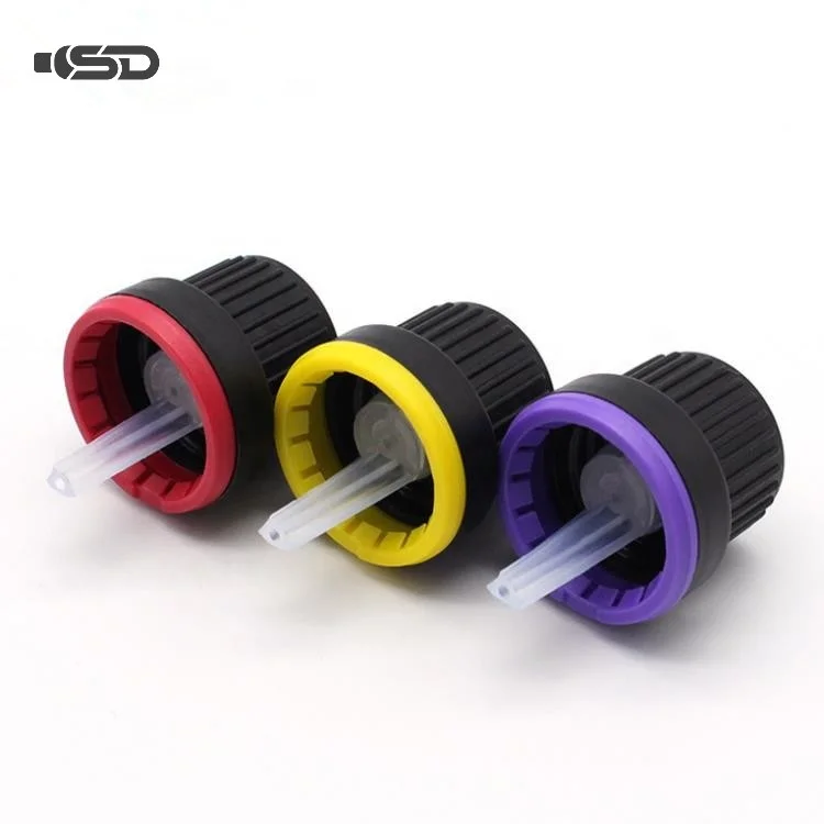 Manufacturer 10ml 15ml 20ml 30ml Euro Dropper 18mm Personal Care Tamper Proof Cap With Black Dropper