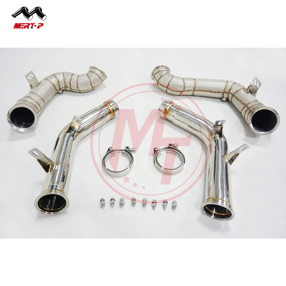  Mertop Racing 3 5 'W213 AMG E63 E63S M177 4 0 T V8 водосточная труба без катка с тепловым экраном 2016