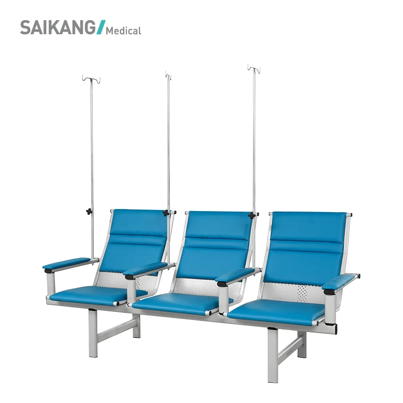 SKE034 SAIKANG удобный 3-местный больничный клиник для переливания инфузионного кресла