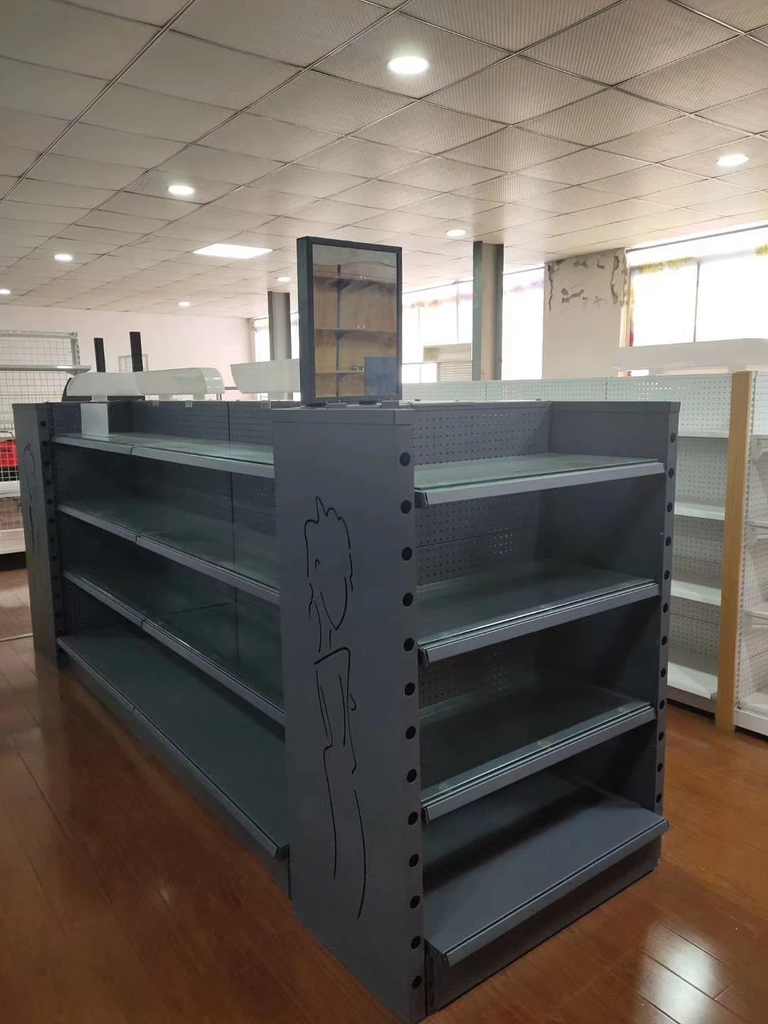 Customized Convenient Store Grocery Store Display Rack 5 Layers Supermarket Shelves Store Shelves