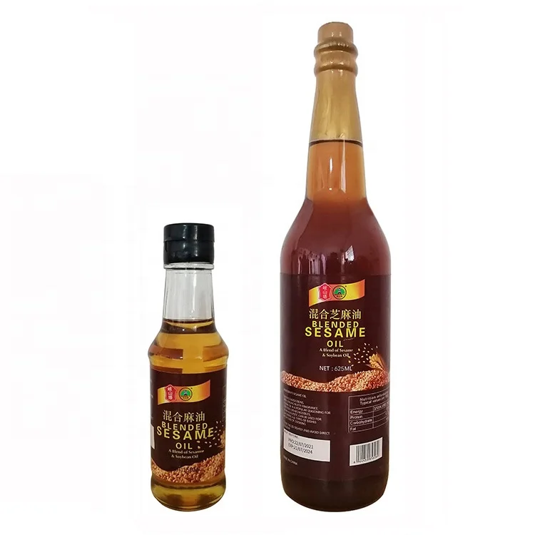 Factory Bulk Edible Toasted Blended Plant Seasoning China Cheap Cooking Condiments Nutty Fragrance Flavor Black Sesame Seed Oil