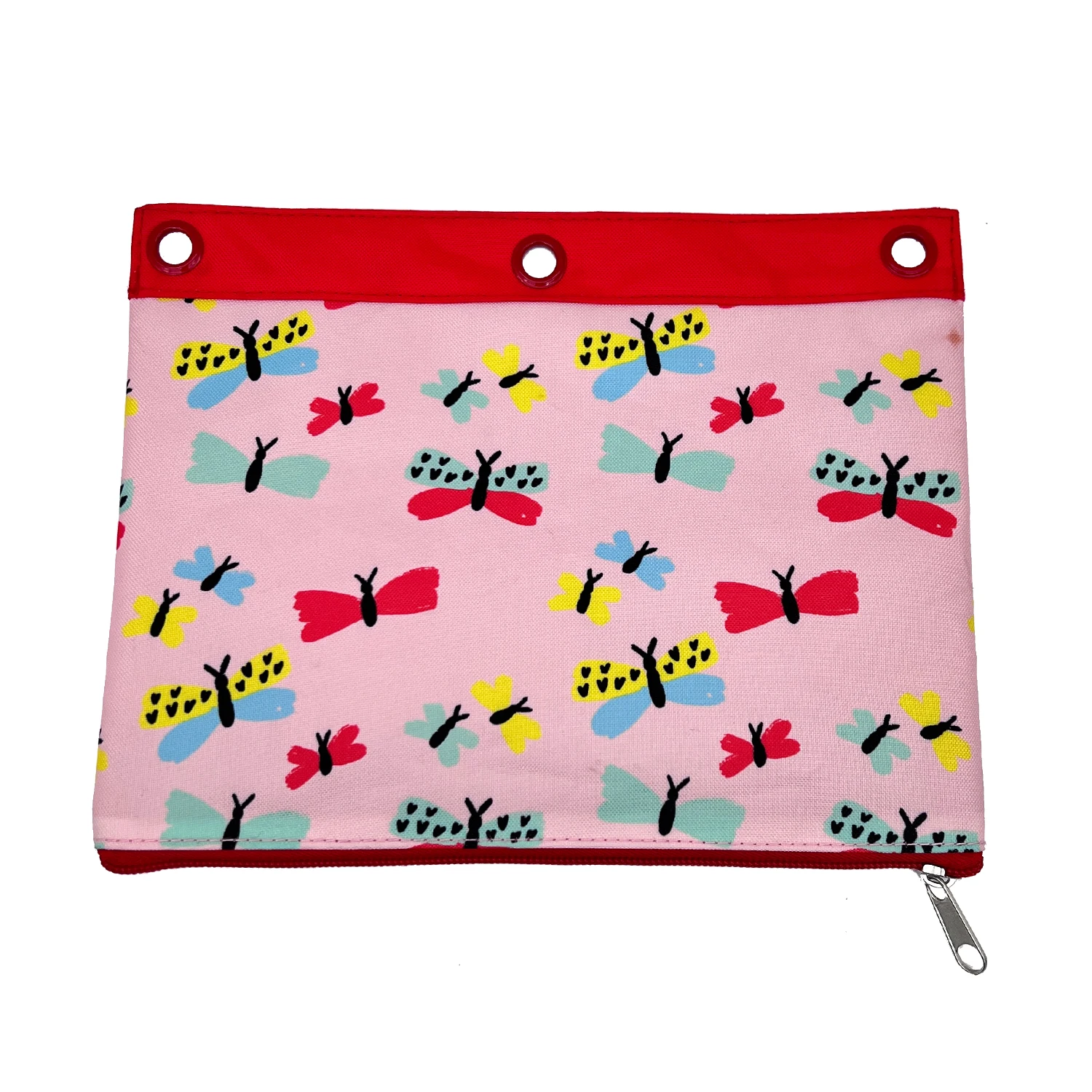 Full Color Printed 420D 3 Ring Binder Cartoon Cute School Pencil bag Color Pencil Case custom Pen Case