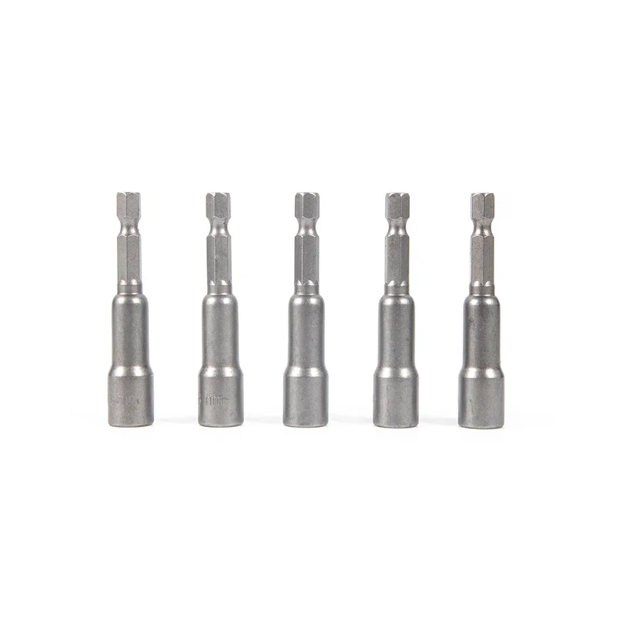 TOOLJOY Factory Direct Sale CRV Hex Socket Shank Nut Setter Driver Bit 65mm Magnetic Hex Nut Socket for Repairing