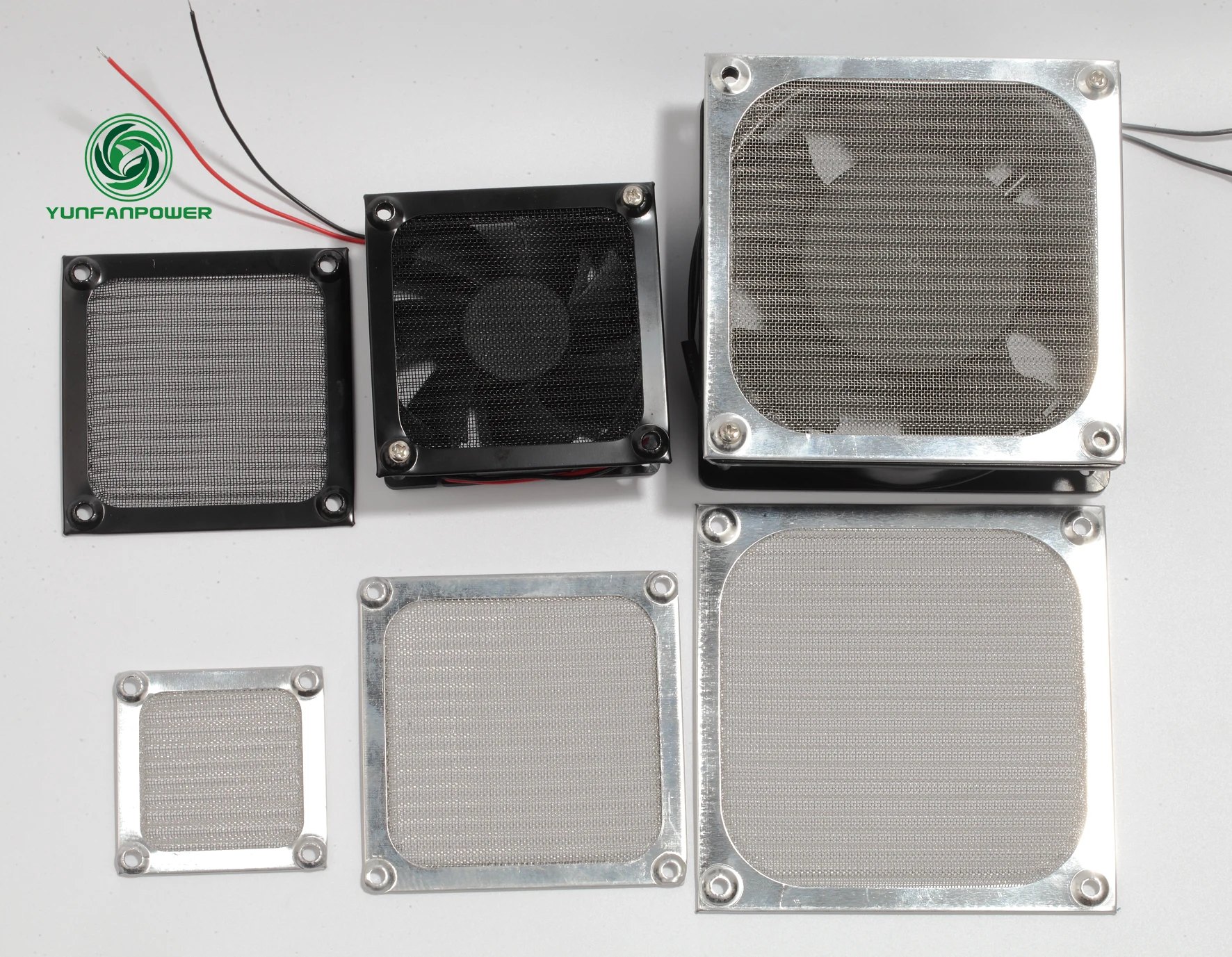 120mm Aluminum Sliver  color  Dust Proof Mesh Filter Net Guard 120*120mm