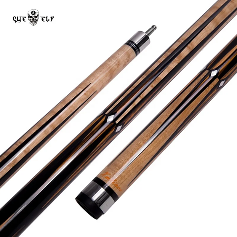 Wholesale billiard cue 12mm 3 piece maple or ash shaft option pool cue