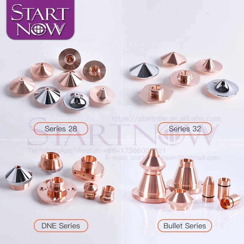 Startnow S32-A Laser Nozzles for Empower Raytools BT240 Fiber Cutting Machine Head OEM Double Layer 1.0 1.2 1.5 1.8 Laser Nozzle
