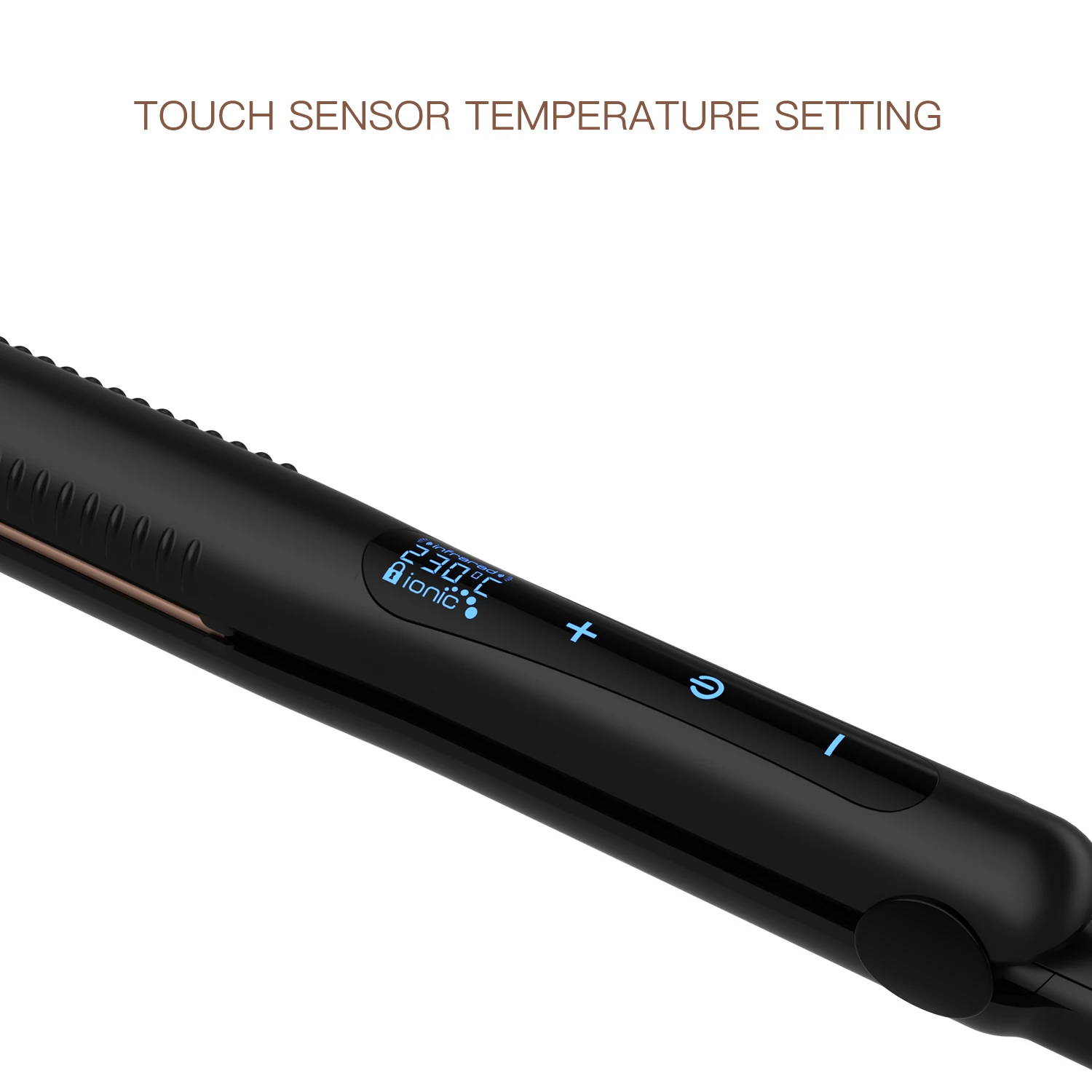 Lena High-end 450F Ceramic Ionic Straighten Hair Profession Flat Iron Infrared Hair Straightener with Touch Sensor