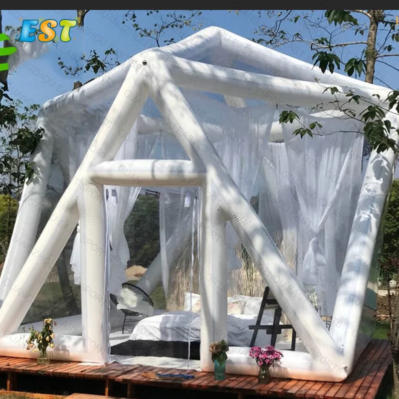 High Quality PVC Outdoor Camping Starry Sky Tent Romantic Inflatable Transparent Bubble tent Inflatable Bubble Dome Tent