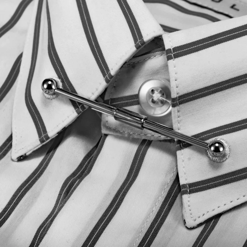 Застежка для воротника 56 мм Мужская классическая дизайнерская булавка для воротника аксессуары для рубашек латунь с толстым покрытием от производителя