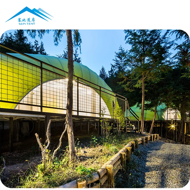 New arrival fluorescent house hotel tent for sales outdoor 5 stars glamping tent container house prefab houses