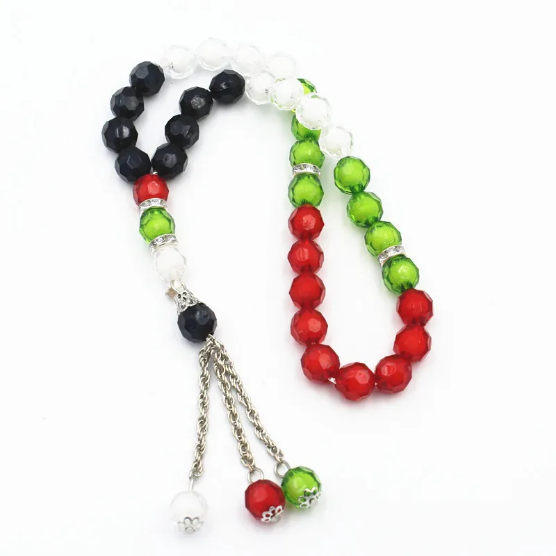 Wholesale palestine prayer beads acrylic Muslim beads TASBIH islamic jewelry