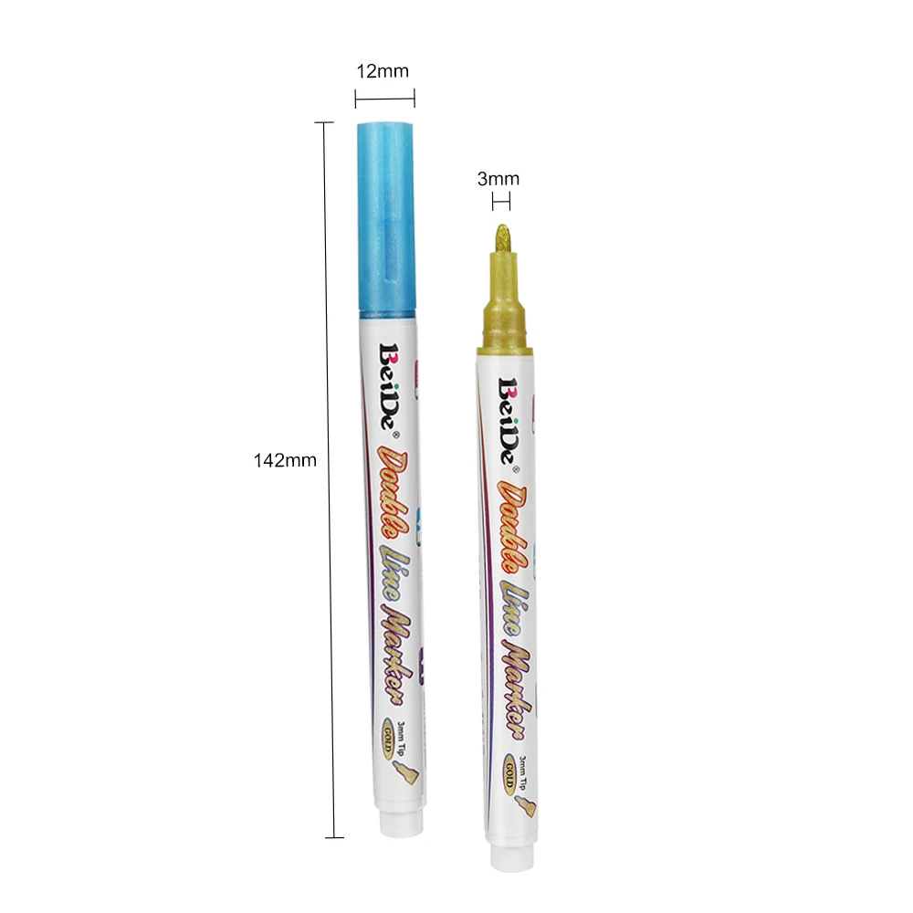 Double Line Marker for Doodle Dazzles Shimmer Pen for Drawing, Doodle, Craft Project