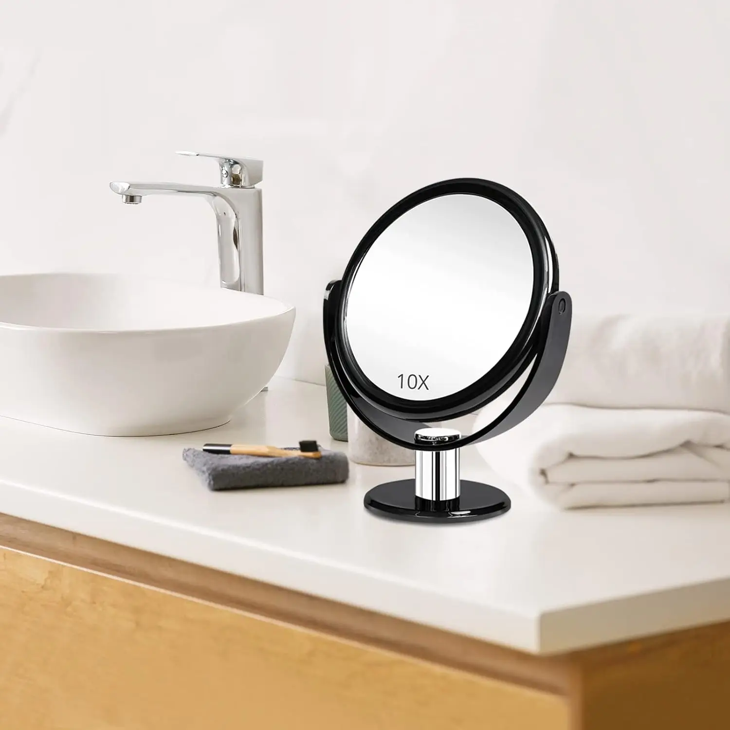Customized Logo Portable 360 Design Double Sided Shaving Makeup Mirror Cute Beauty Mirror Trying Clothes Table Cosmetics