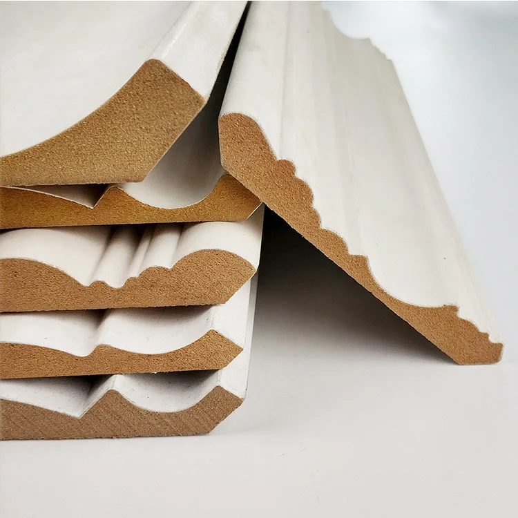 mdf primed floor carpet coved flexible wall ceiling baseboard skirting ceiling boards decoration