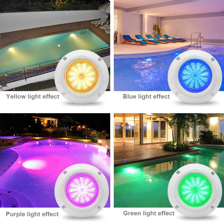 Tadpole 12W 18W 25W 35W Colorful Pool Lamp Rgb Wall Mounted Underwater Ip68 Waterproof Led Swimming Pool Light
