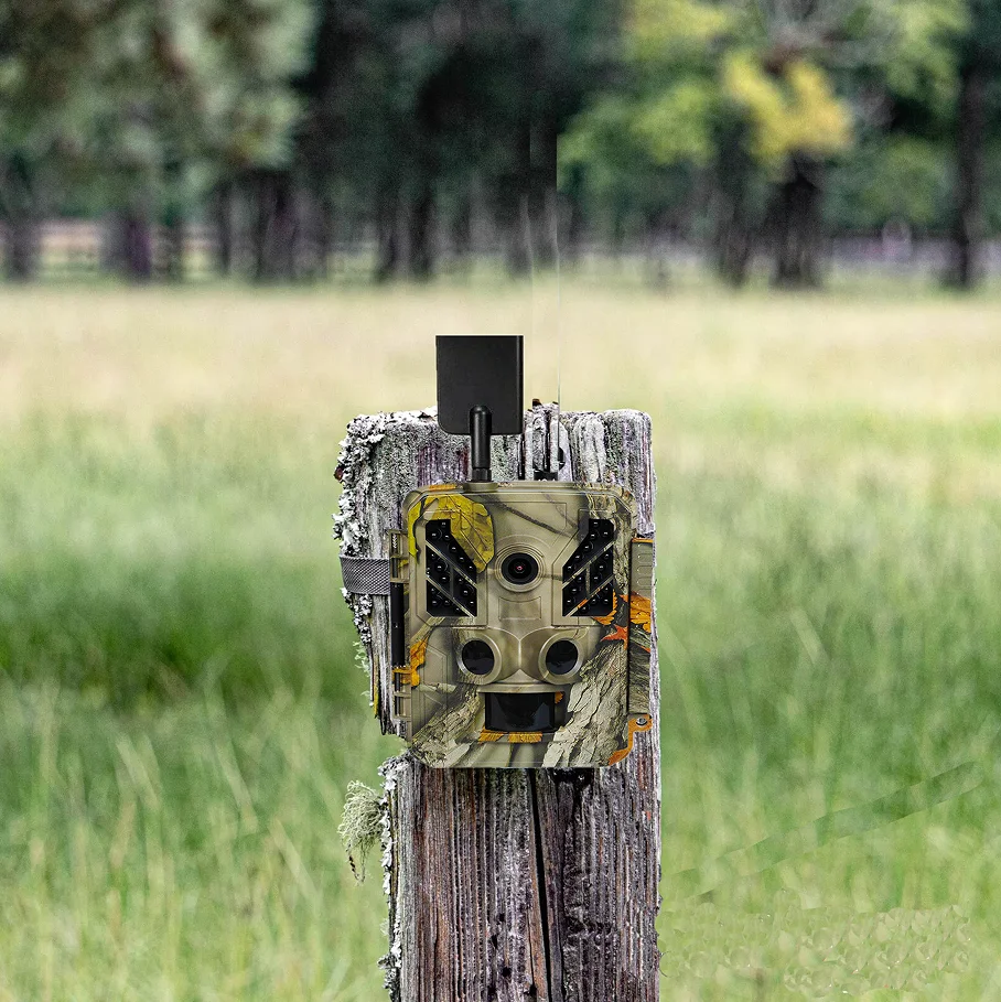 OEM Cellular Trail Camera Nationwide 4G LTE HD Video-Audio Built in Memory Card Cloud Storage for Property Security