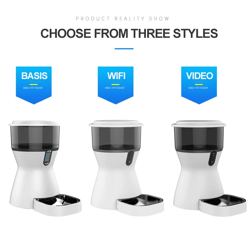 4L Smart Timer Wifi Camera Voice Interaction Automatic Pet Feeder Machine Intelligent Timer Pet Feeder Automatic With Camera
