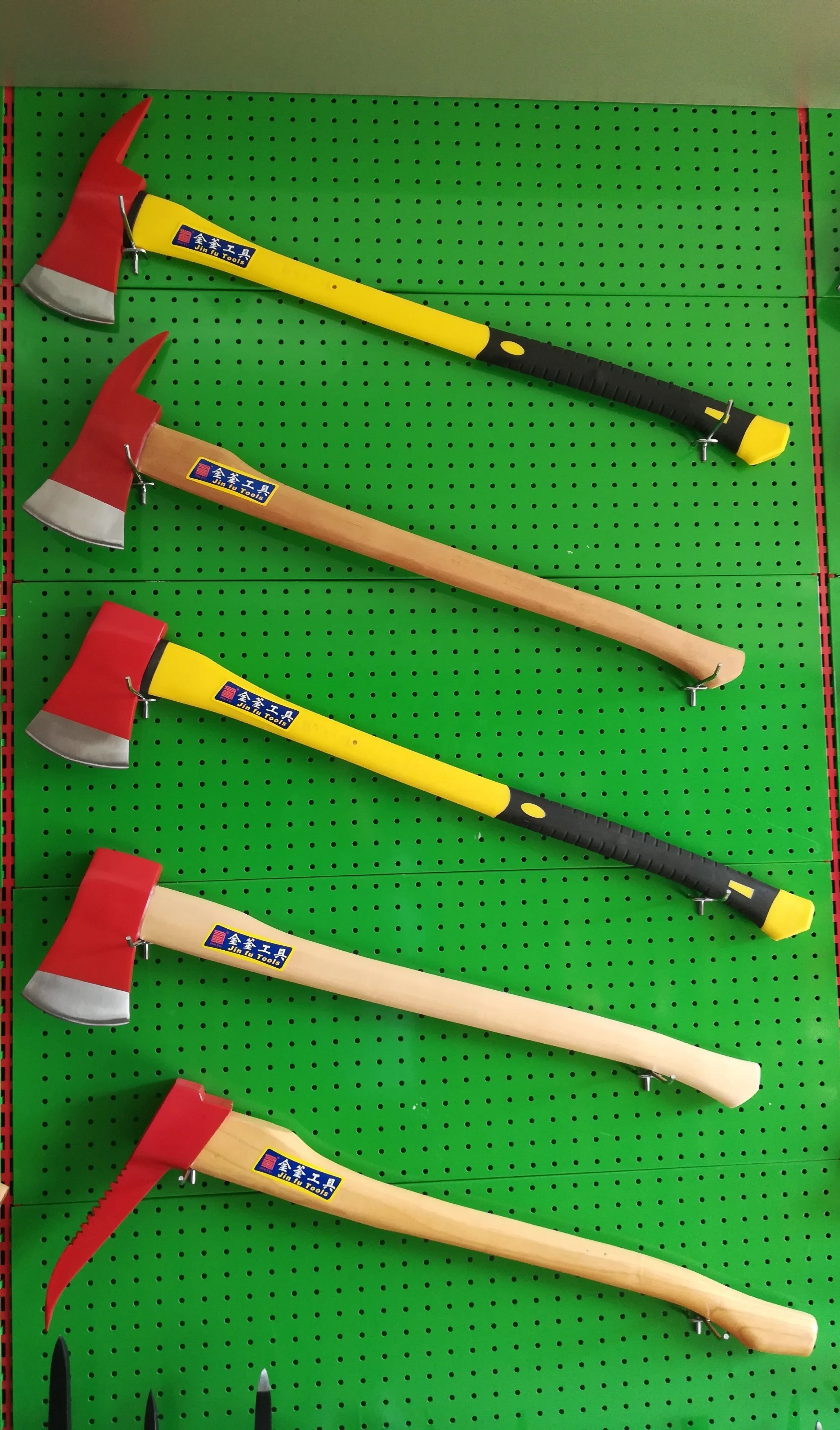 Forged A613 axe with wooden  handle