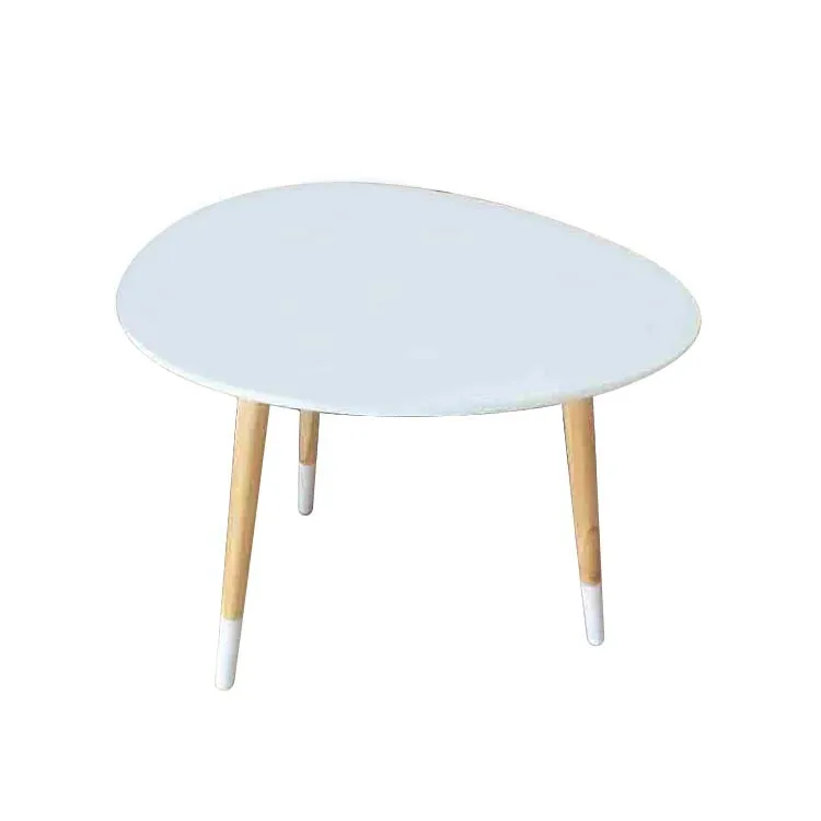 
Modern Custom Size Discount Oval Shape White Coffee Small Home Decoration Table 