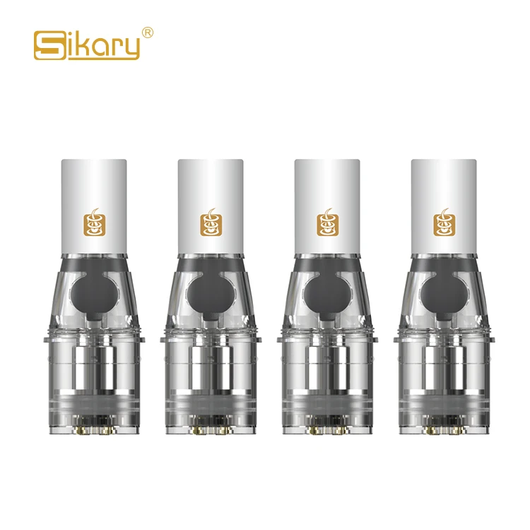 
4pcs/pack Wholesale Sikary Spod Empty Ceramic Pod 0.8mL 1.4ohm Refillable Pod Spod Pod Vaporizer 