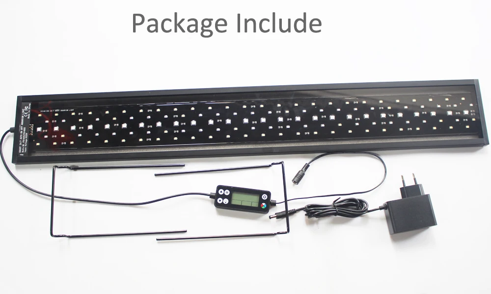 30cm-120cm aquarium LED lights eu us plug multi color full spectrum freshwater fish tank plant Bar lamp marine lighting