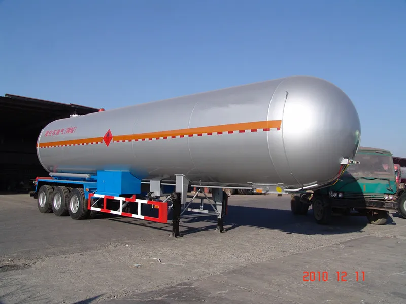 3 axle 60 cubic 25 ton lpg propane tank semi trailer for sale