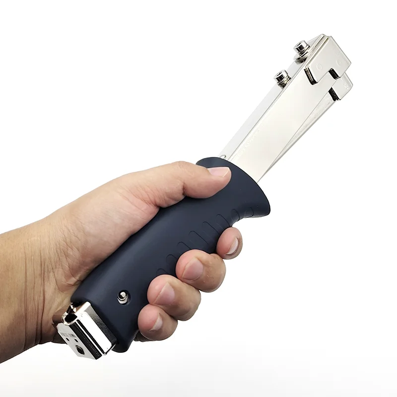 STD HT-6 Chromed Steel Manual Stapler Heavy Duty Fine Wire Hammer Tacker