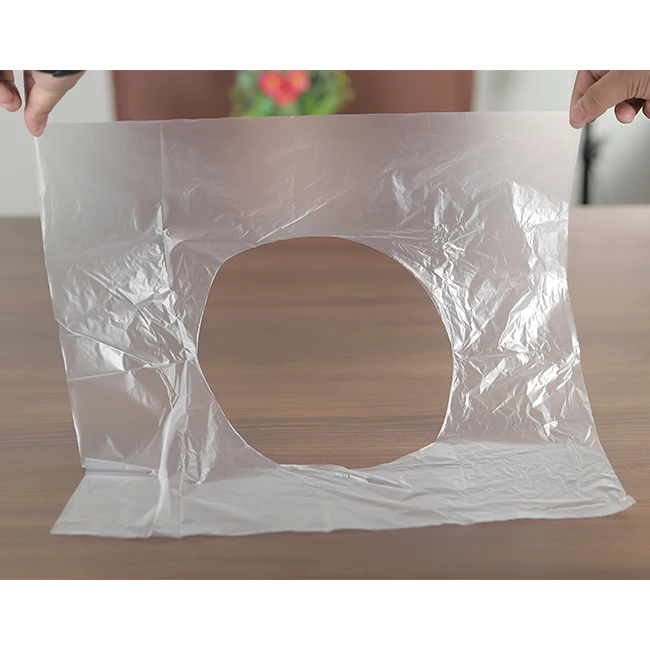 Transparent disposable travel hygienic plastic toilet seat cover